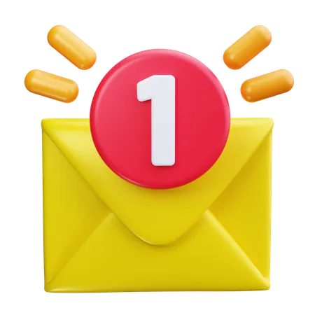 Notificação de mensagem  3D Icon