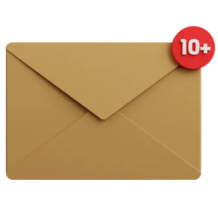 Notificação de mensagem  3D Icon