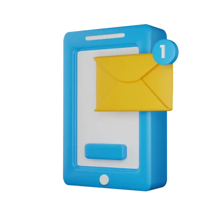 Notificação de mensagem  3D Icon