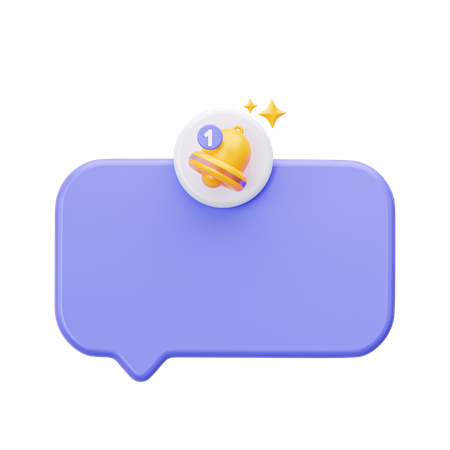 Notificação de mensagem  3D Icon