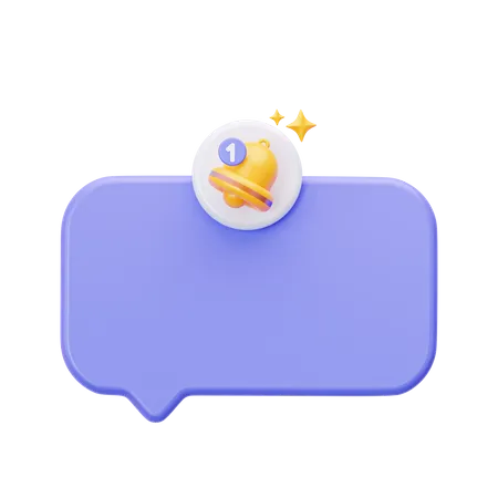 Notificação de mensagem  3D Icon