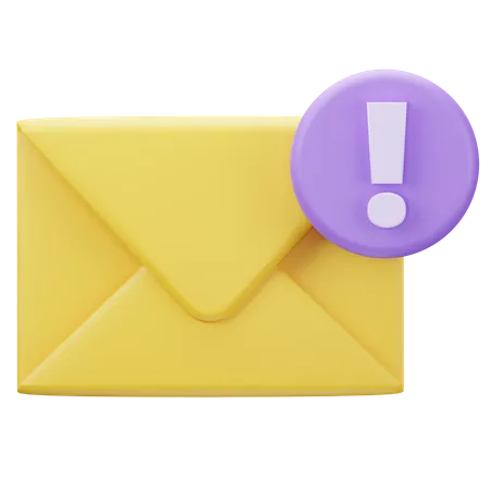 Notificação de mensagem  3D Icon