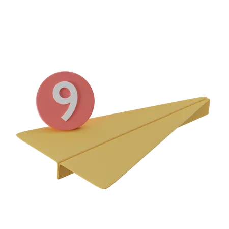 Notificação de mensagem  3D Icon