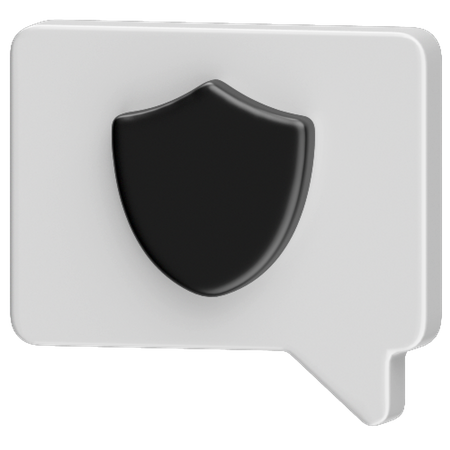 Privacidade da mensagem  3D Icon