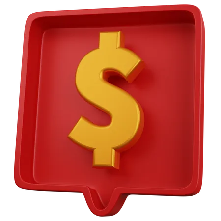Mensagem salarial  3D Icon
