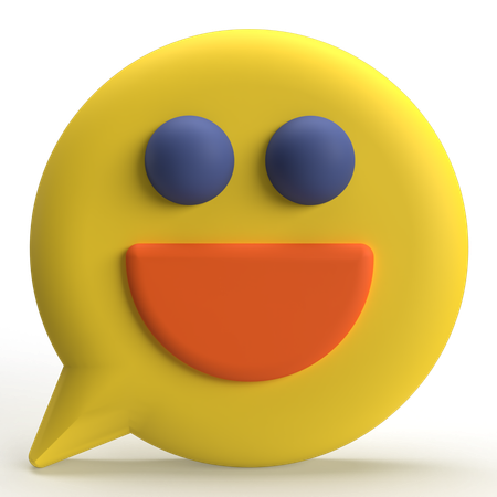 Mensagem sorridente  3D Icon