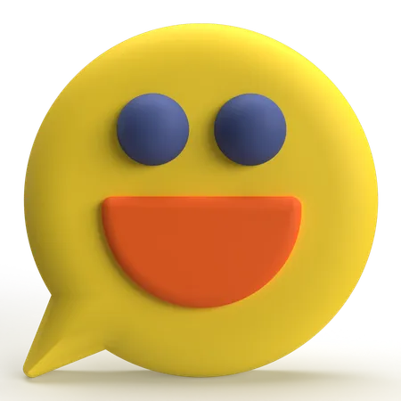 Mensagem sorridente  3D Icon