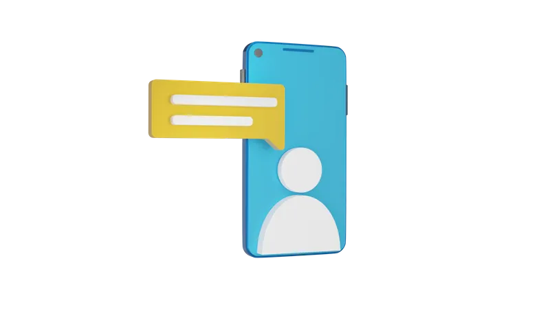 Mensagem telefônica  3D Icon