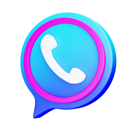 Mensagem telefônica  3D Icon