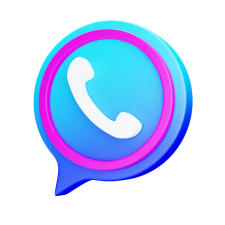 Mensagem telefônica  3D Icon