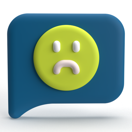 Mensagem triste  3D Icon