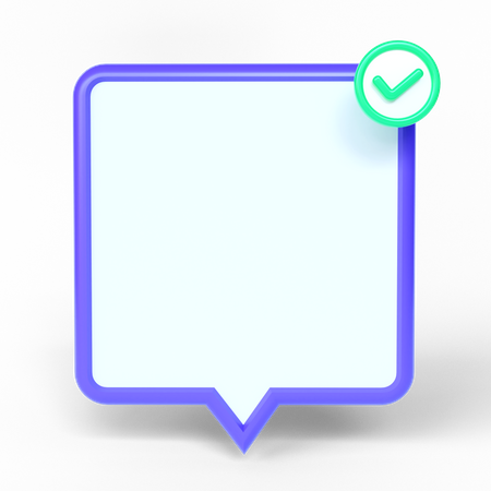 Mensagem vazia  3D Icon