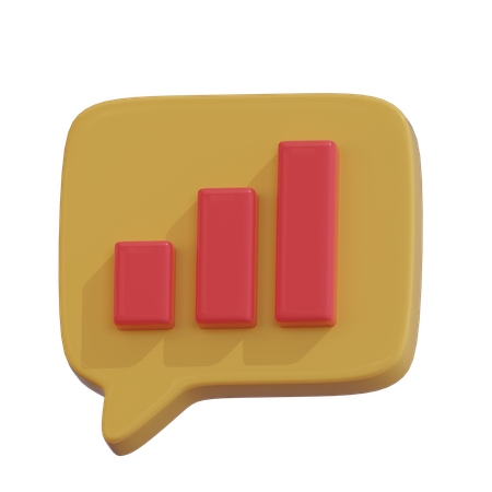 Mensaje analítico  3D Icon