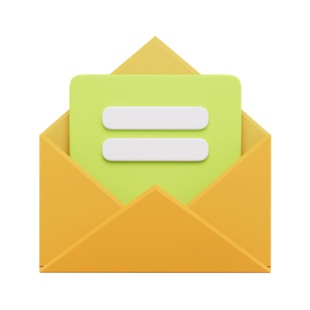 Mensaje de correo  3D Icon