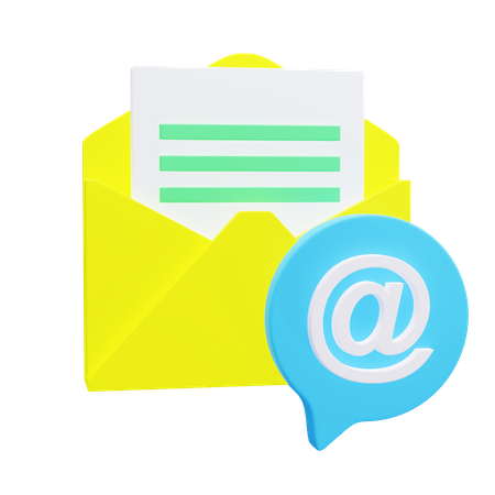 Mensaje de correo electrónico  3D Icon