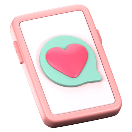 Mensaje de amor  3D Icon