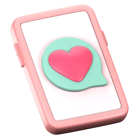 Mensaje de amor  3D Icon