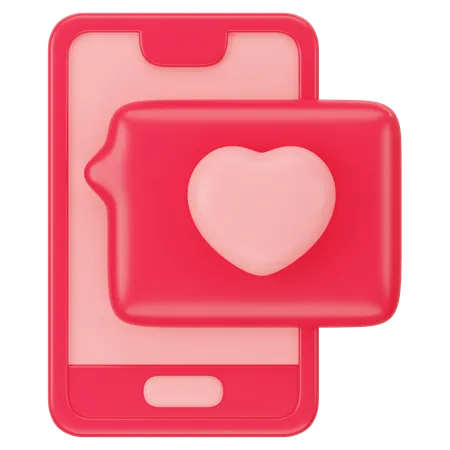 Mensaje de amor  3D Icon