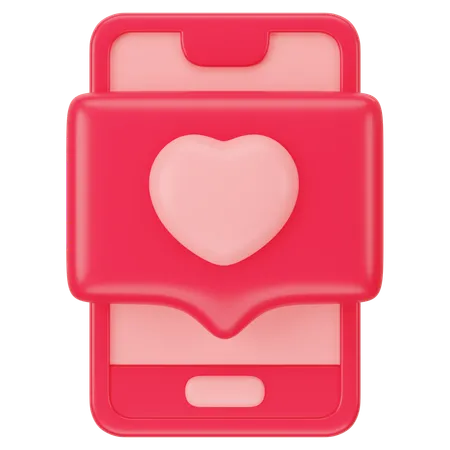 Mensaje de amor  3D Icon