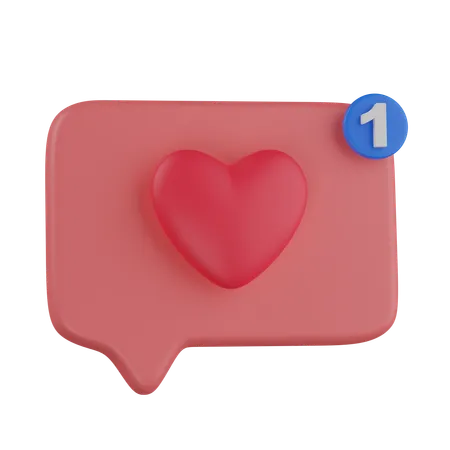 Mensaje de amor  3D Icon