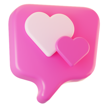 Mensaje de amor  3D Icon