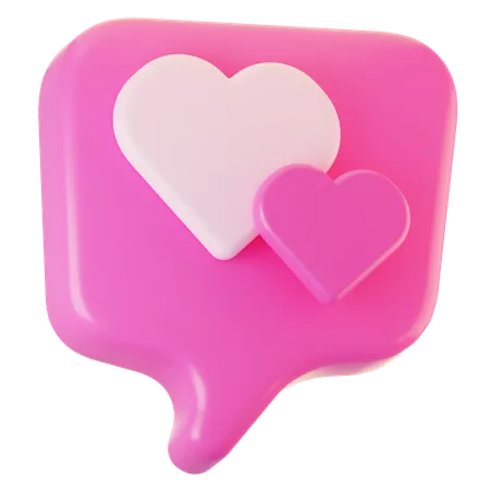 Mensaje de amor  3D Icon