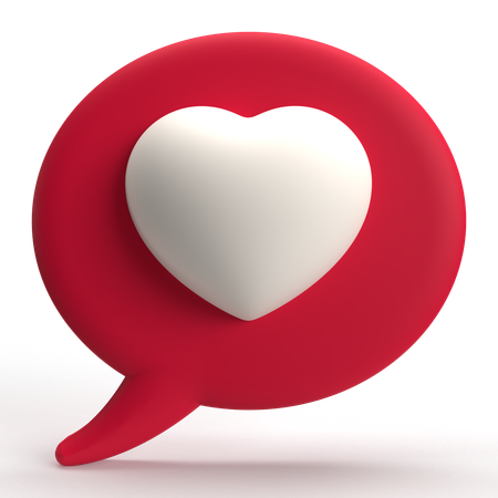 Mensaje de amor  3D Icon