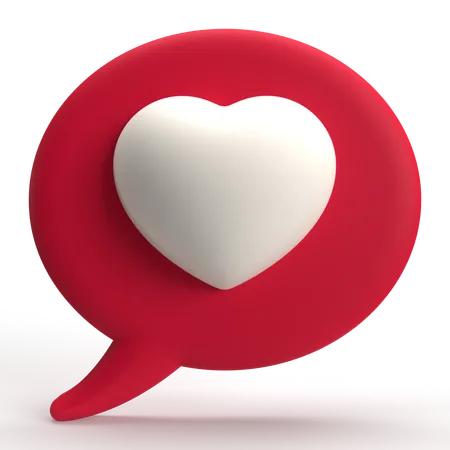 Mensaje de amor  3D Icon