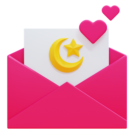 Mensaje de amor  3D Icon