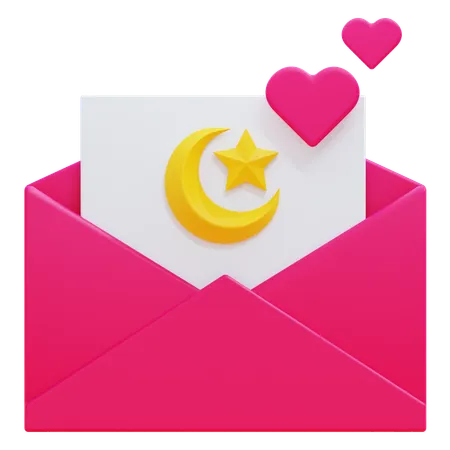 Mensaje de amor  3D Icon