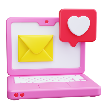 Mensaje de amor  3D Icon