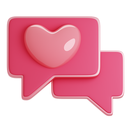 Mensaje de amor  3D Icon