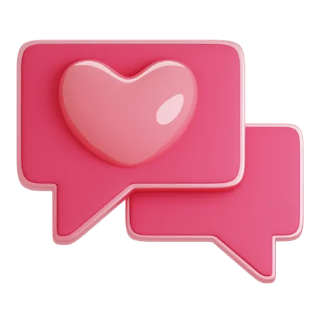 Mensaje de amor  3D Icon