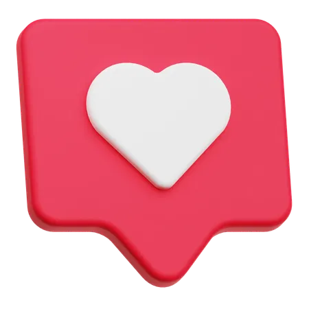 Mensaje de amor  3D Icon