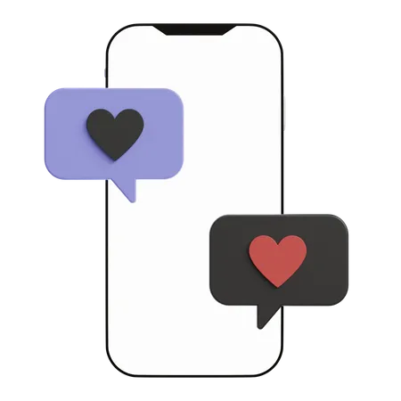 Mensaje de amor  3D Icon