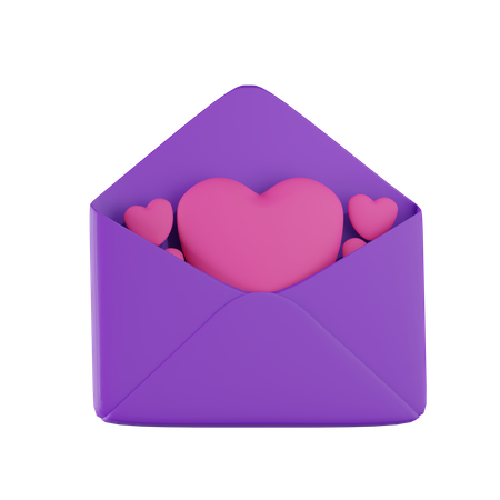 Mensaje de amor  3D Icon