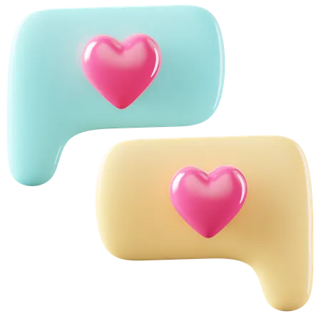 Mensaje de amor  3D Icon