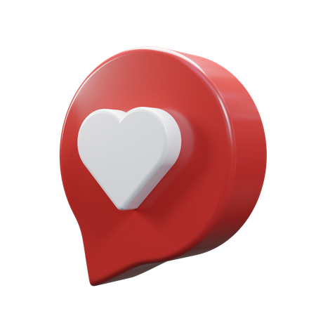 Mensaje de amor  3D Icon