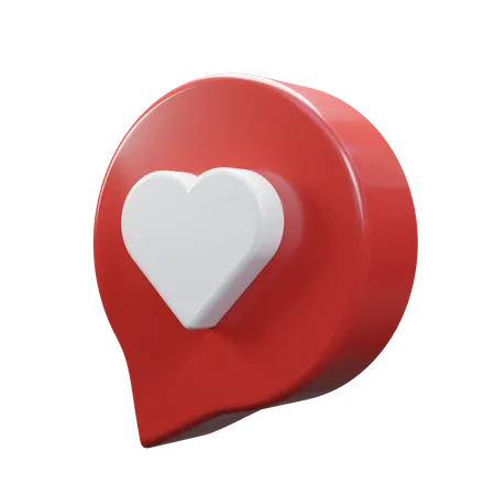 Mensaje de amor  3D Icon