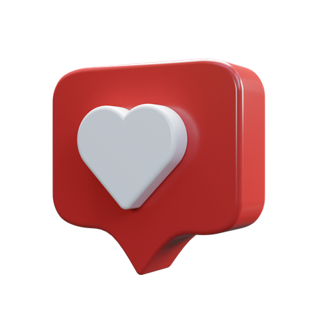 Mensaje de amor  3D Icon