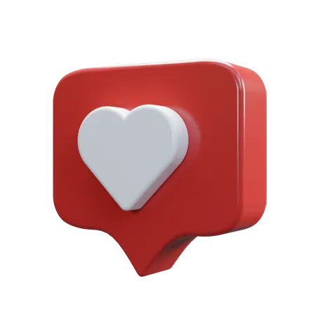 Mensaje de amor  3D Icon