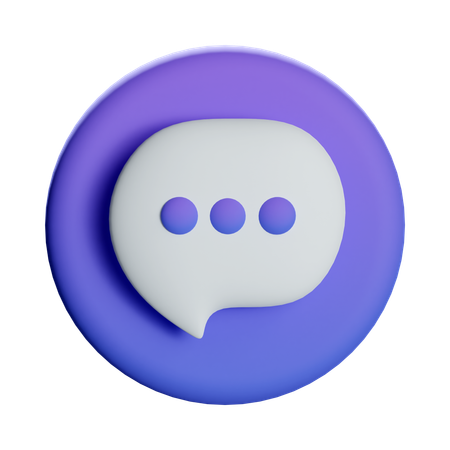 Mensaje de chat  3D Icon