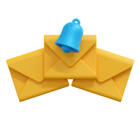 Mensaje de correo de notificación  3D Icon