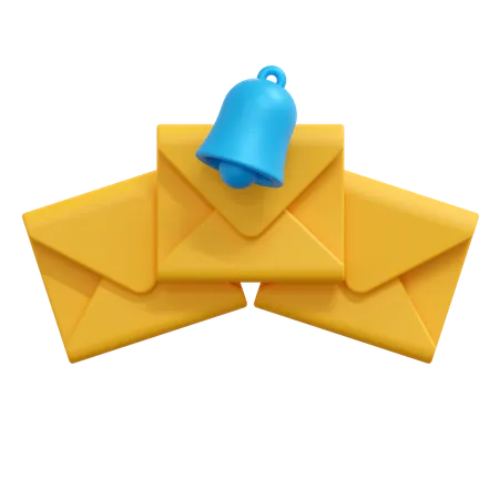 Mensaje de correo de notificación  3D Icon