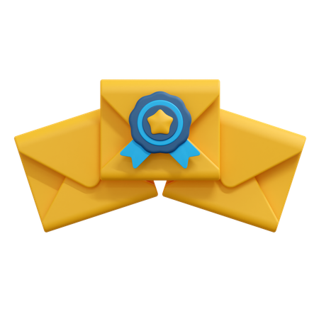 Mensaje de correo favorito  3D Icon