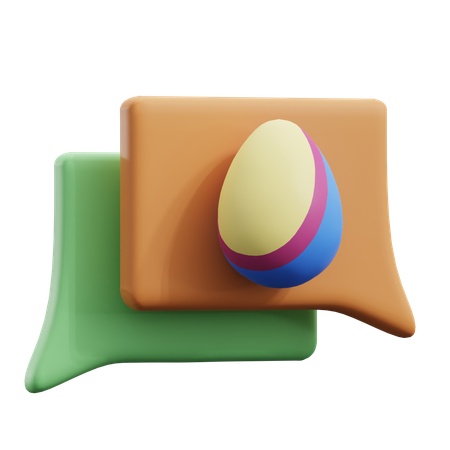 Mensaje de pascua  3D Icon