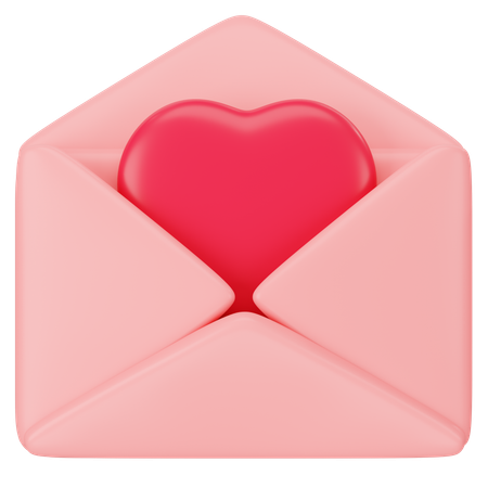 Mensaje de san valentin  3D Icon