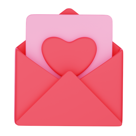 Mensaje de san valentin  3D Icon