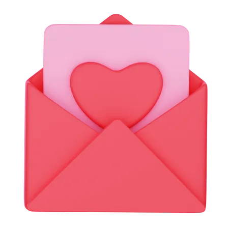 Mensaje de san valentin  3D Icon