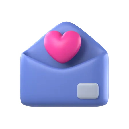 Mensaje de san valentin  3D Icon